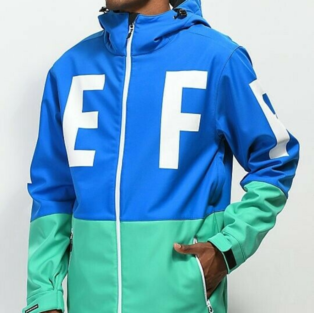 Neff Daily Blue & Teal 10K Softshell Jacket